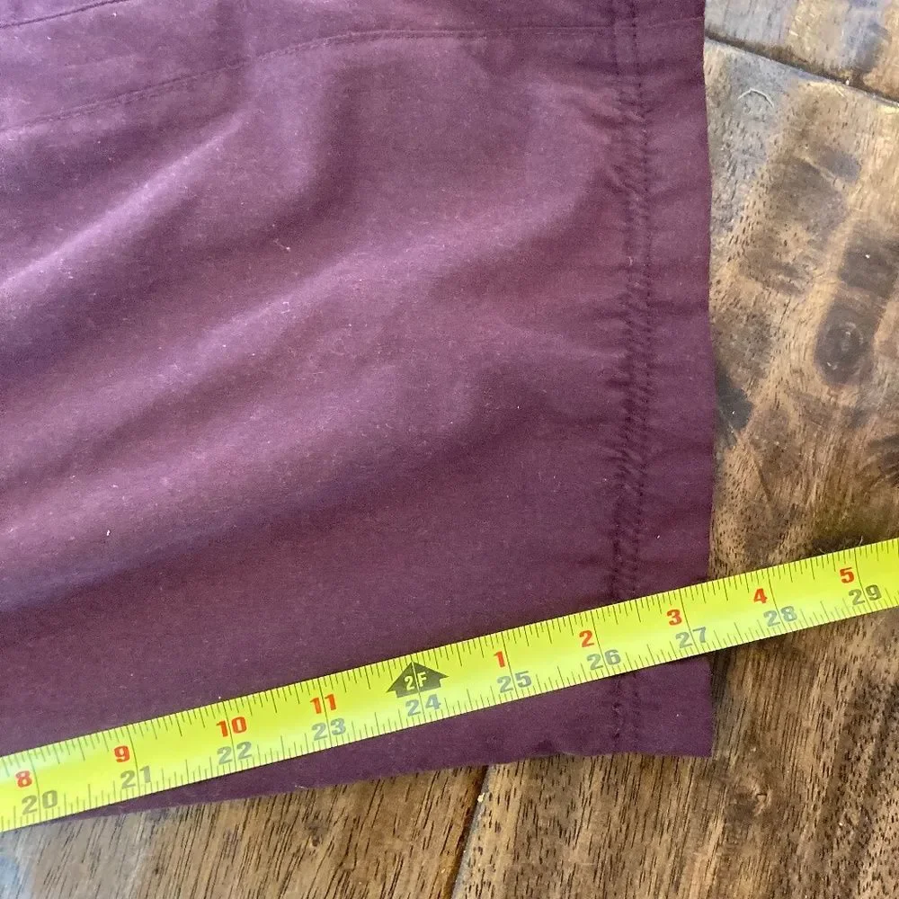 Nike Burgandy Mens Track Pants Medium Drawstring Mesh Lining